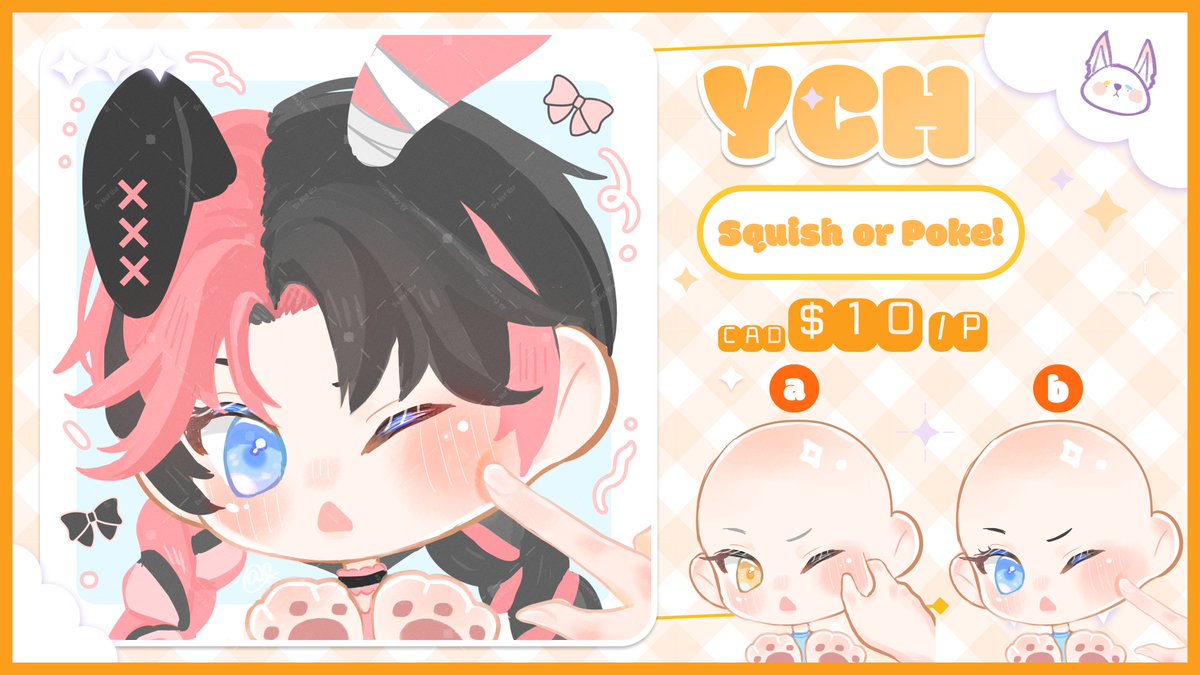 akka_seki's tweet photo. I just opened a new commission service: YCH Squish or Poke Chibi commissions for CA$10 per character! ✨
There are 5 slots available right now💖

#vgen #vgencomm #artmoots #commissionopen #chibi https://t.co/QZvhfblJwN