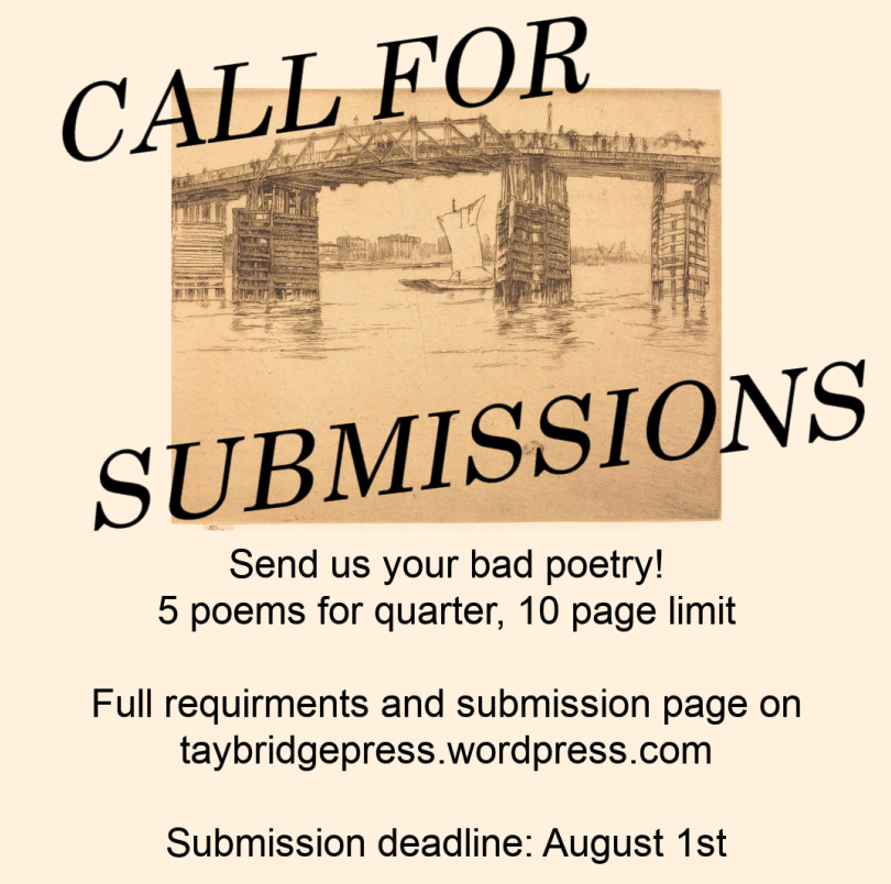 TayBridgePress is open to submission! tweet media