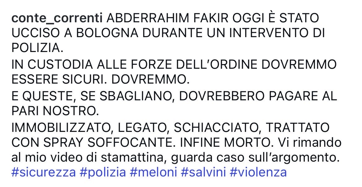 lisameyerildra1's tweet photo. Il governo  Meloni istituzionalizza il razzismo,   la polizia italiana è stata più volte denunciata per razzismo e violenza
Ecco i risultati 
Che orrore, che sfracelo dei diritti umani e dello Stato di diritto https://t.co/lF9PMjypZs