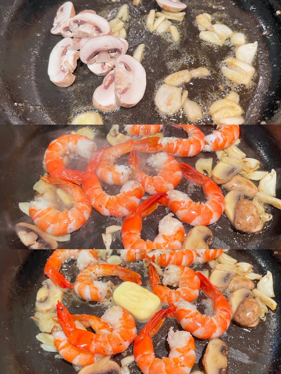 HamannMaik's tweet photo. [Just whipped up garlic butter parmesan pan-seared shrimp for dinner! 15 mins, zero fancy skills needed—weeknight win unlocked ] https://t.co/DprS42K340