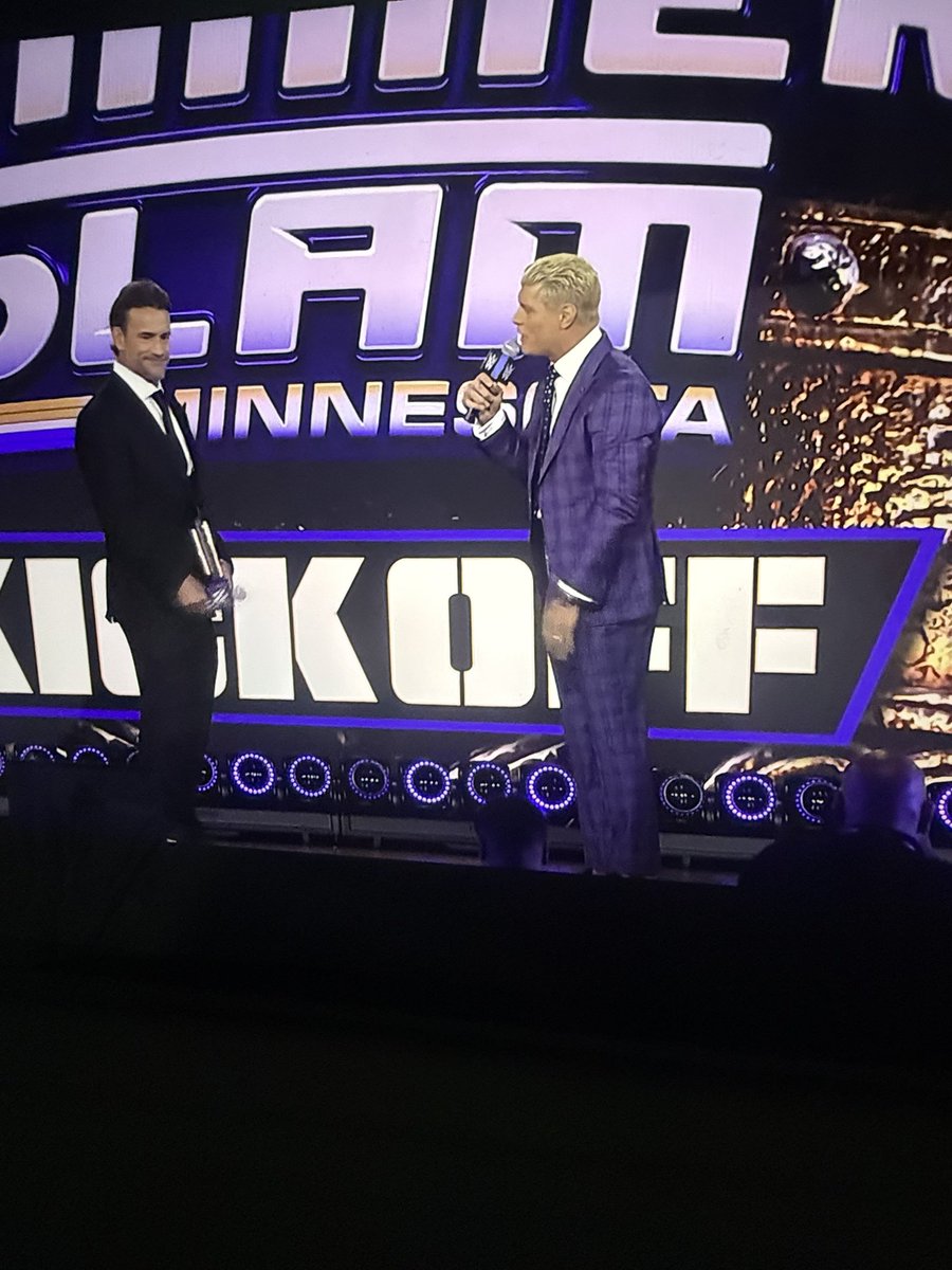 MichNightMares's tweet photo. Yay that’s my fav two CodyPunk 🤩❤️🤍💙
#WWE #CodyRhodes #Fanatics #FanaticsFest #NightMareFamily #NewYorkCity #CodyPunk #ESPN #WWEOnYouTube #SummerSlam #SummerSlamKickOff @CodyRhodes https://t.co/4xC9EfvdNf