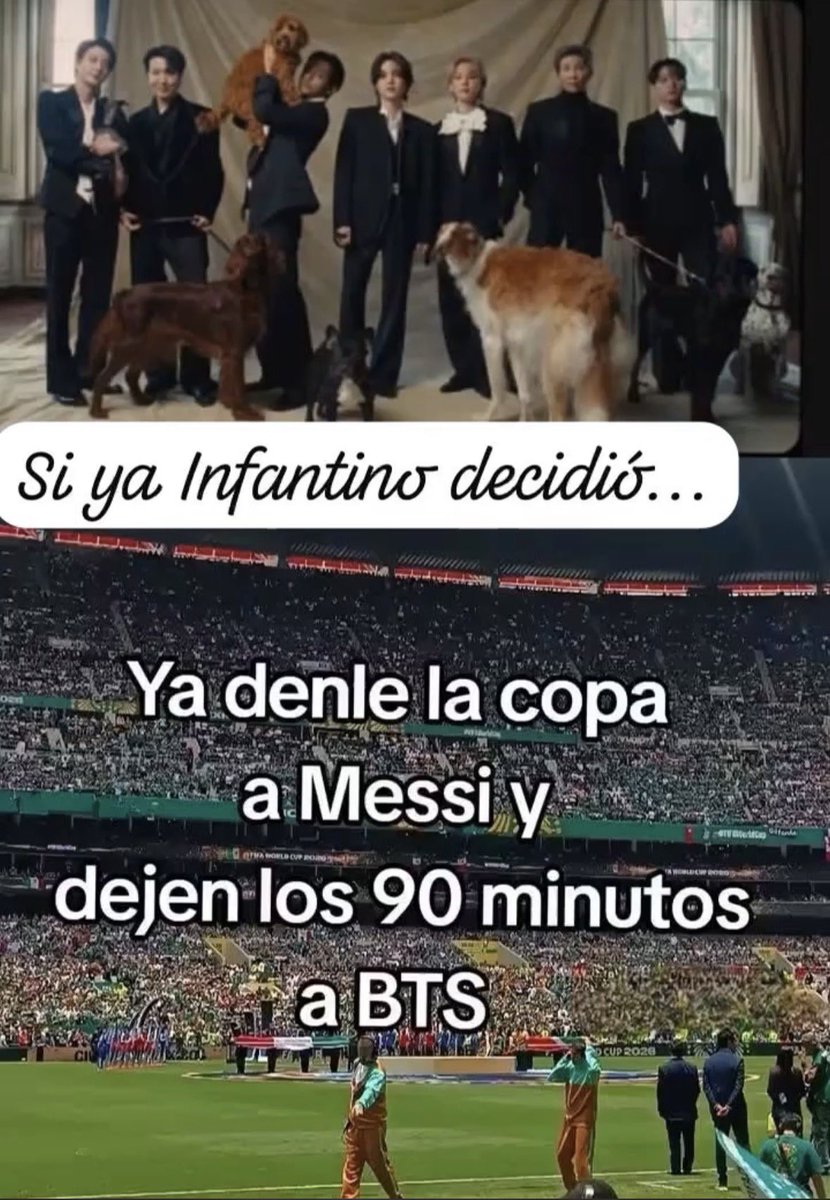 PaZzHM's tweet photo. Asi de simple…
#BTSxWORLDCUP2026 https://t.co/CUBPzr663O