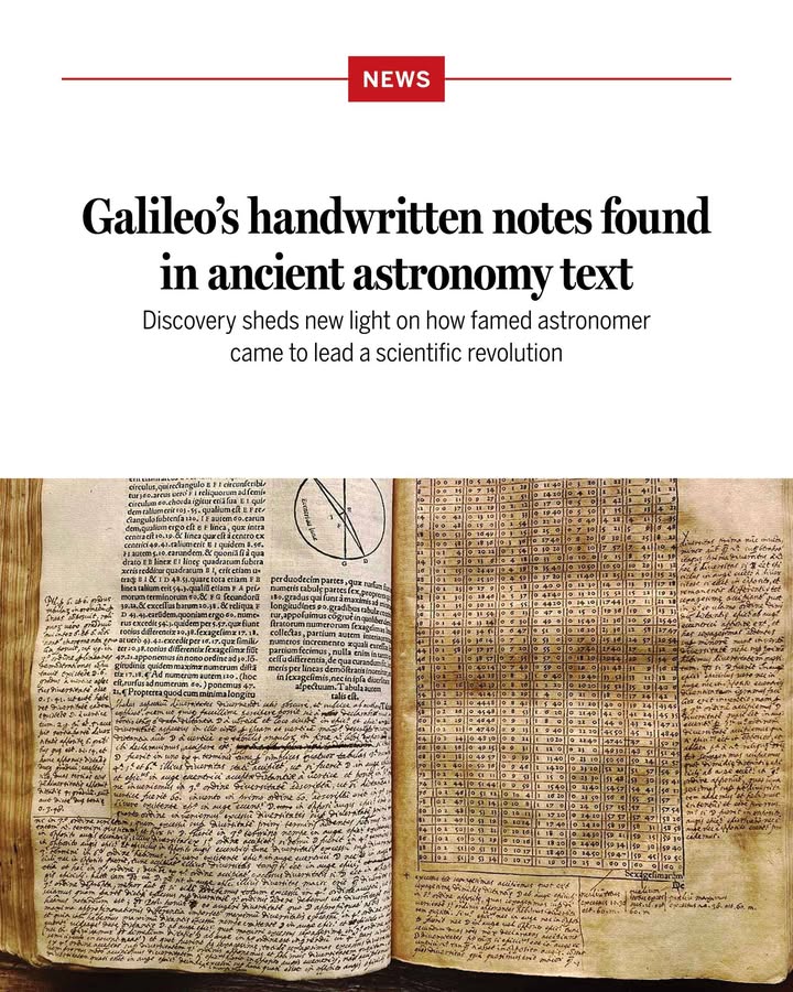 ScienceMagazine's tweet photo. On a cloudy day in January, historian Ivan Malara sat in Italy’s National Central Library of Florence poring over seven 16th century printings of the ancient world’s most influential astronomy text. The pages belonged to The Almagest, in which second century polymath Claudius Ptolemy described his vision of an Earth-centered cosmos.

As Malara flipped through the pages, he spotted something out of place. Someone had transcribed Psalm 145 on an otherwise blank page—in handwriting reminiscent of a very, very famous Tuscan astronomer.

That book, Malara came to realize, had been extensively annotated by none other than Galileo Galilei.

Malara’s discovery, described in a paper now under review, promises new insights into one of the most famous ideological transitions in the history of science: the moment when Earth was thrust from the center of our universe.

Learn more: https://t.co/KI66MpLCXG