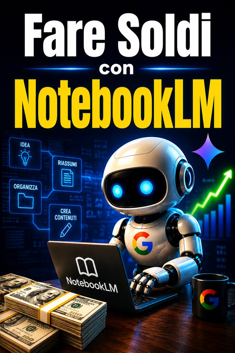 Intelligen68810's tweet photo. Come Guadagnare con NotebookLM nel 2026

Scopri 7 modi per trasformare NotebookLM in una fonte di reddito con l'AI. 💰

📘 Bonus: 100 Prompt AI per creare contenuti virali.
https://t.co/cn70xUhn9Y

#NotebookLM #AI #GuadagnareOnline #IntelligenzaArtificiale https://t.co/tdhsYGh1wy