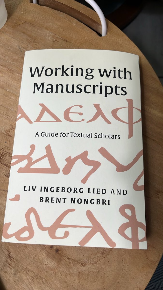 smehorn's tweet photo. At @EdinburghUni, I learned much about manuscripts from Larry Hurtado, Paul Foster, and Tim Lim. That experience has shaped my teaching/scholarship. For a book on the topic, try Working with Manuscripts. It overviews the why/how and gives practical advice for finding/using mss. https://t.co/QZsizLR1ar