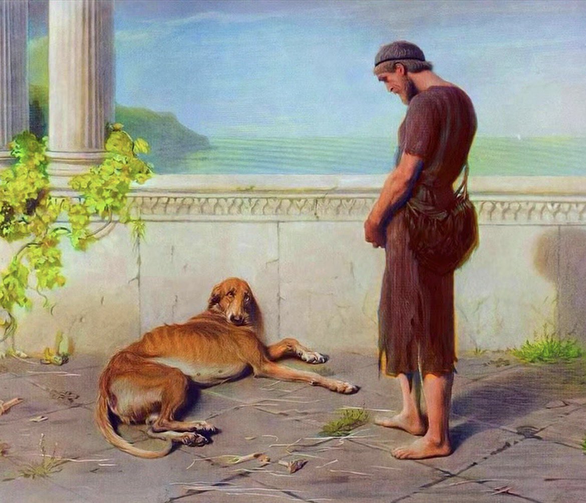 interestinggaff's tweet photo. Now i understand why people keep staring at this painting 🥀🥲 good doggo Argus 🥹 https://t.co/pCBe8mUzx0