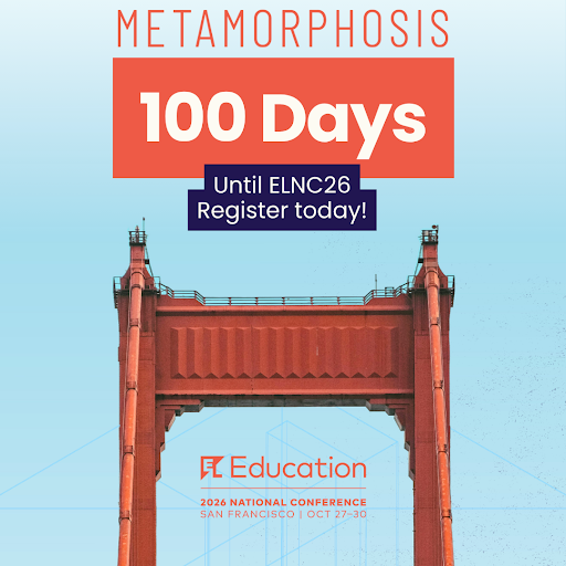 ELeducation's tweet photo. Just 100 days to go until EL Education’s 2026 National Conference. Have you registered yet? Seats are filling fast and you don’t want to miss your chance to be part of the metamorphosis. Secure your spot: 🧬 https://t.co/OokJMPUBLE

#WeAreCrew #ELNC26 https://t.co/SiUezr1DNz