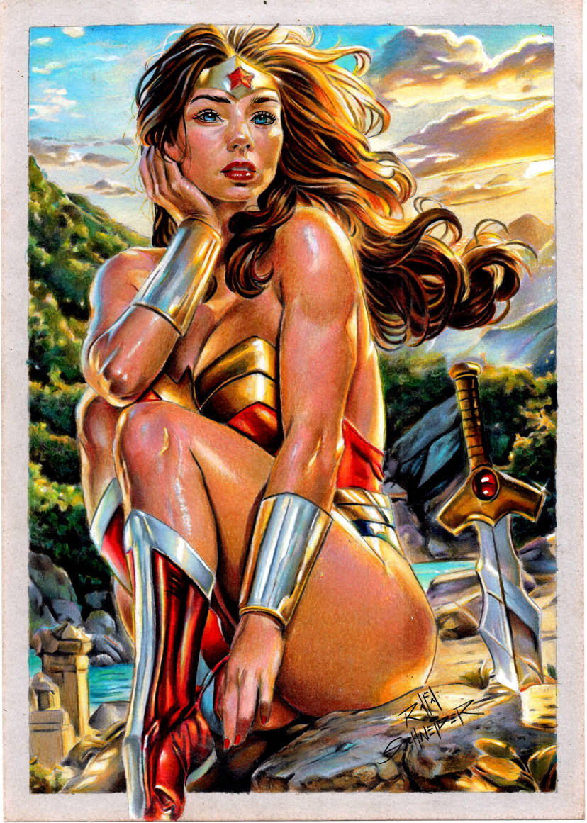 iamluke85's tweet photo. #wonderwoman artwork by #RafaSchneider https://t.co/0XurozIlpd