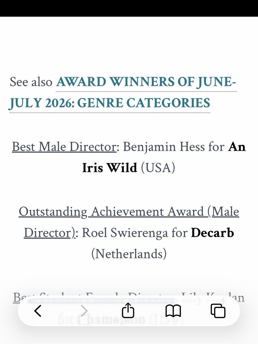 RoelSwierenga's tweet photo. Yes!!!
Our #shortfilm #documentary DECARB wins the Award of Excellence and Outstanding Achievement Award at the June/July edition of the @IndieXFest #filmfestival 

So happy and proud on our team that made this film possible! https://t.co/OkE0cEBiNo