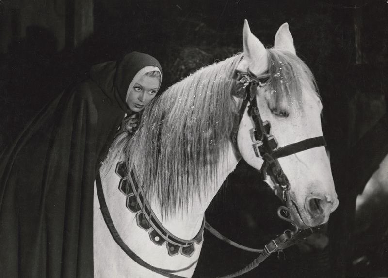 daenerysfolder's tweet photo. a horse girl with a curious pet. https://t.co/rUdRrWxIKU