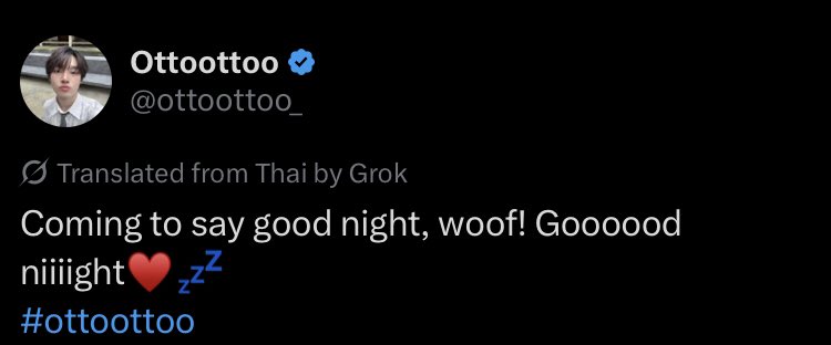 rennaxnoto's tweet photo. Coming to say goodnight ‘woof’..guys I don’t think the goodnight message was for us 
#ottoottoo #JaoNorth https://t.co/z6QxCyKy5q