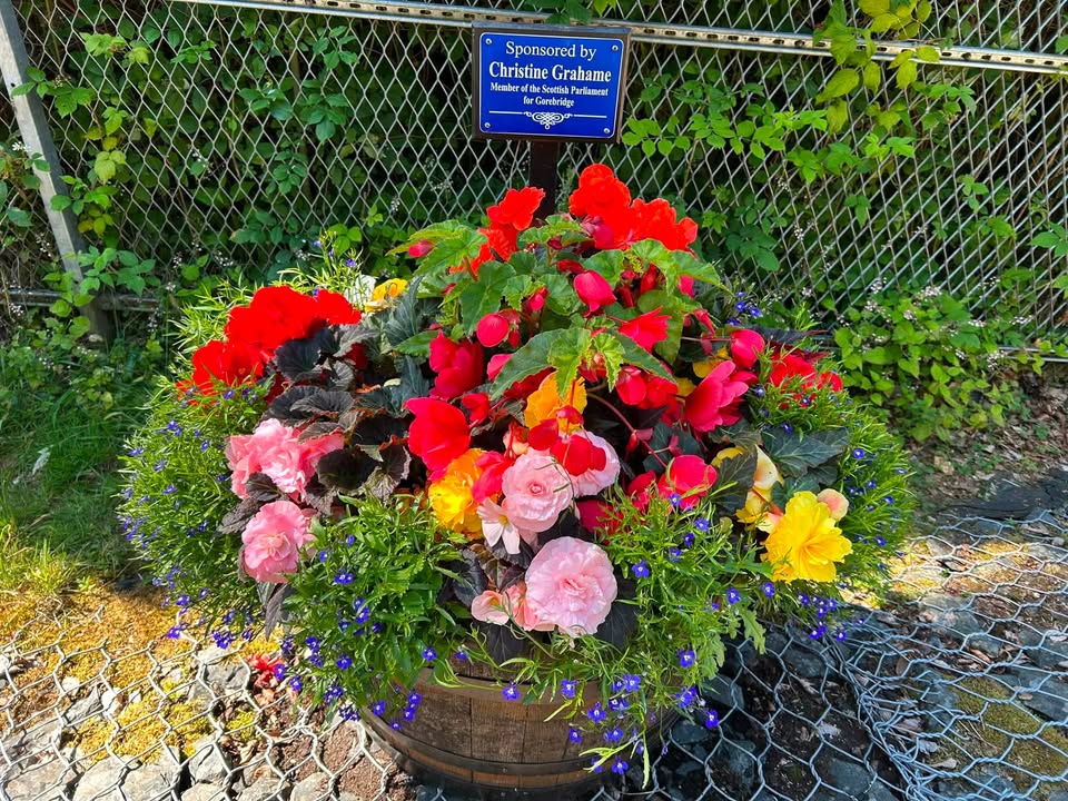ScotRail's tweet photo. Our station adopters have been hard at work at Gorebridge over the past few weeks, and the station is looking fantastic! 🌸🌼

A huge thank you to all of our station adopters for the incredible work you do! 💜 https://t.co/6oiSteMMVu