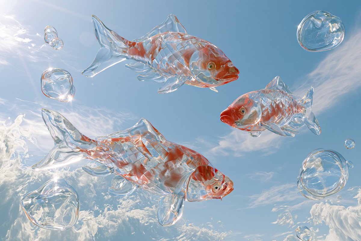 morozilka65's tweet photo. "If coolness could swim, it would look exactly like this."

#CrystalFish #CoolInCrystal #LiquidLightArt #FishFantasy #midjourney https://t.co/WnQXBLUysG