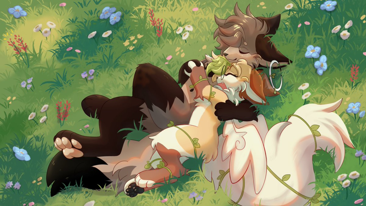 HarucchiArt's tweet photo. sunbathing cuddles https://t.co/8xMAFfLFHO