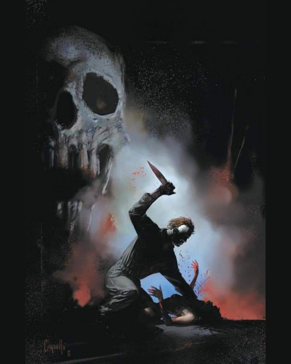 MichaelMyersJS's tweet photo. Halloween Night Dance | Michael Myers 
Art by Greg Capullo https://t.co/d2fy4Nu3as