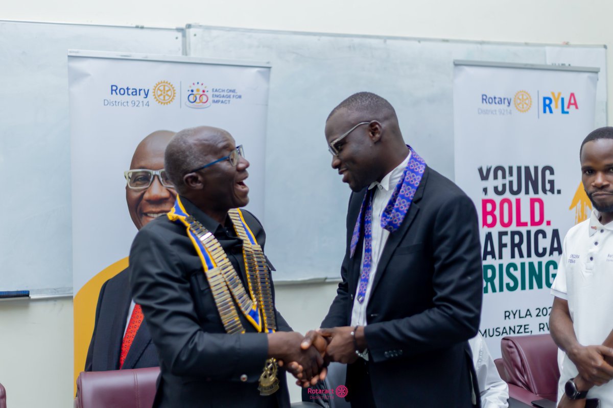 RAC_Bwebajja's tweet photo. The Rotaract Club of Bwebajja proudly represented at District Governor Daniel Mukasa Ddamulira’s visit to Rotaractors of D9214 central region at Kampala International University. A day of inspiration and unity! #EachOneEngageForImpact #RotaractBwebajja https://t.co/ZIHdPTk1im