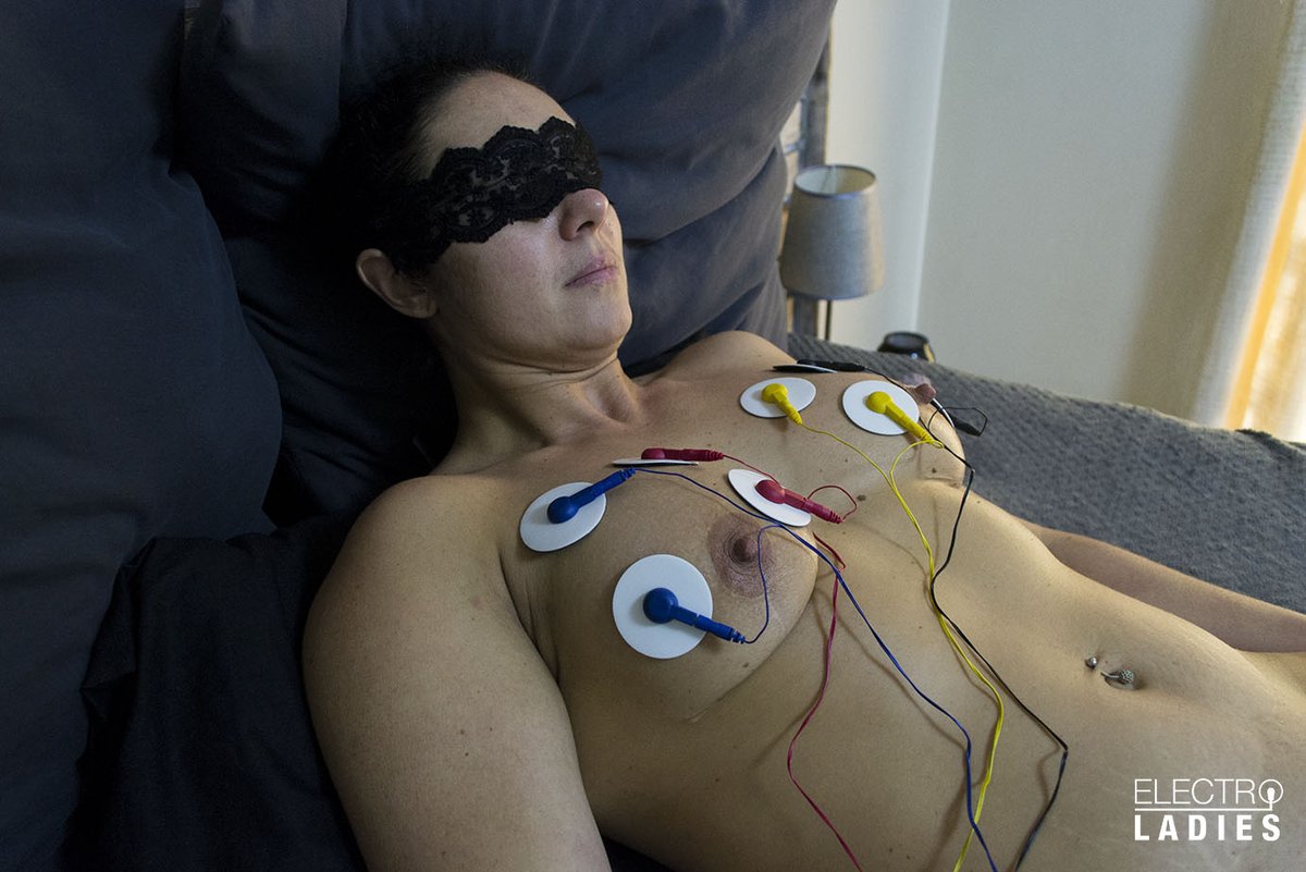 electro_ladies's tweet photo. With the electro muscle stimulator dialed in, Donna experienced the ultimate fusion of sensation and pleasure. It completely blurred the line between a relaxing massage and pure, orgasmic bliss, a total surrender to the machine's electric rhythm.  

#electroplay #estim https://t.co/wZv6dCLK8Z
