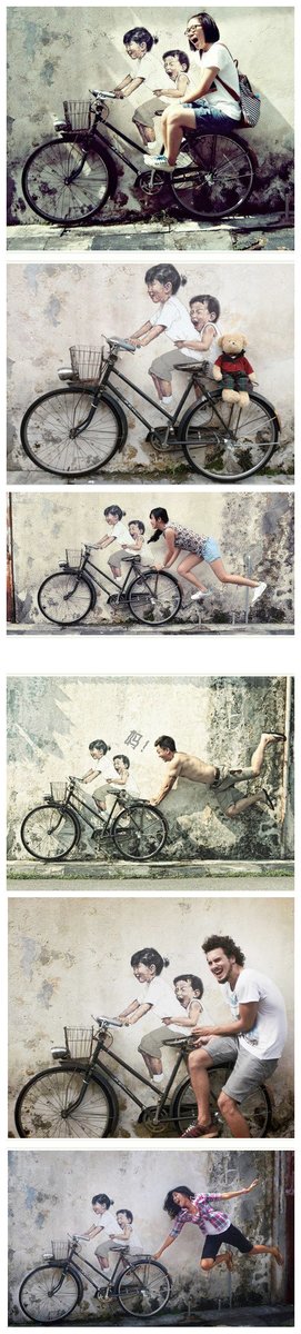 hae__124's tweet photo. A random corner of the city—old bikes leaning against a graffiti wall, sunlight filtering through the leaves. Just paused here, and the vibe hit different. https://t.co/lGhK3yinhx