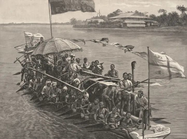 rhaplord's tweet photo. 19th-century watercraft for transporting palm oil 
https://t.co/EAAGU7VQ78 https://t.co/9aUgdeMAsM