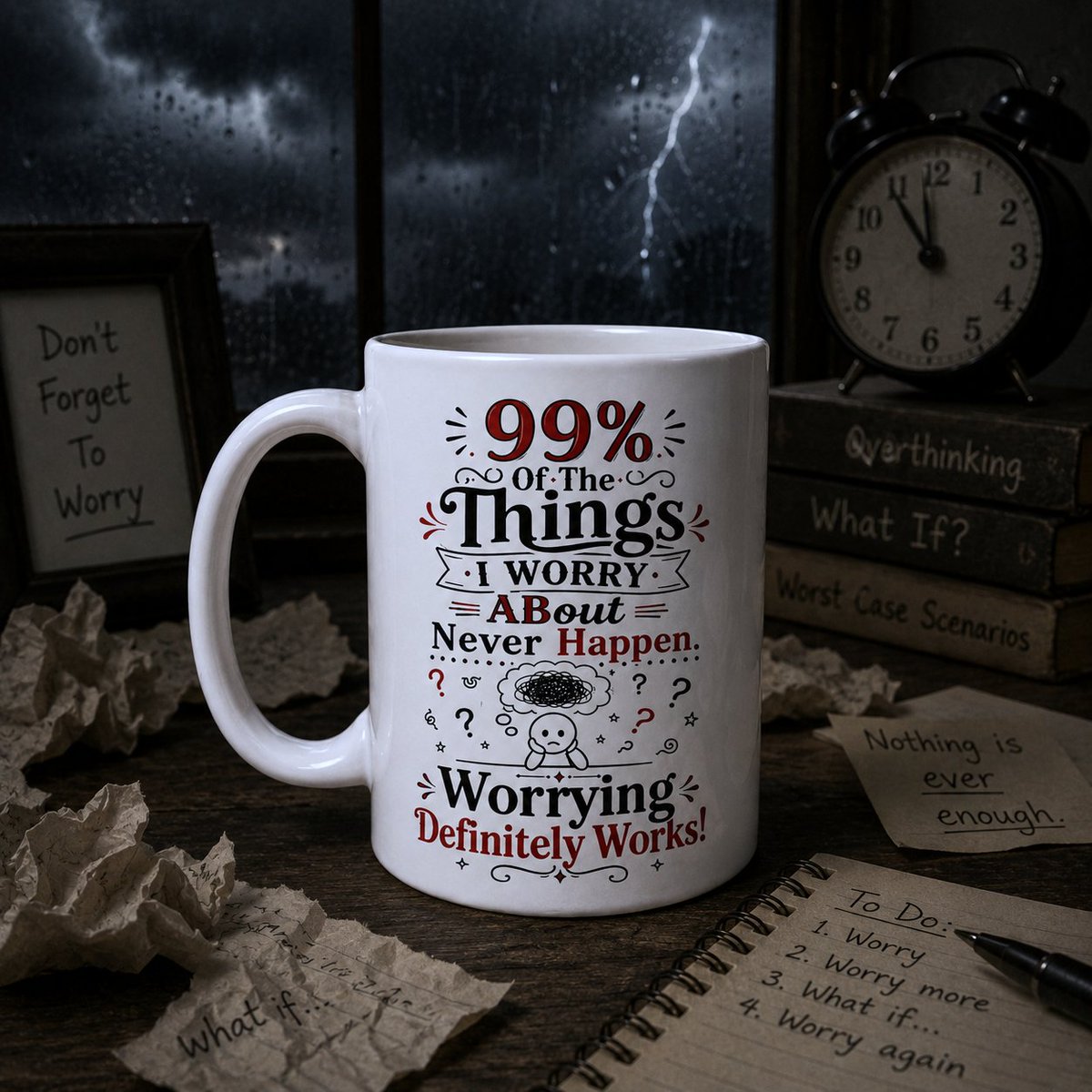 curiouserdiver's tweet photo. https://t.co/sbYsGQundy

99 Percent Of The Things I Worry About Mug 12 or 15 oz Size
#Coffee #Mug #Worrier #Worry #Worrying #Anxiety #Stress #Ebay #CuriousDiversions https://t.co/C6QMZhHKNy