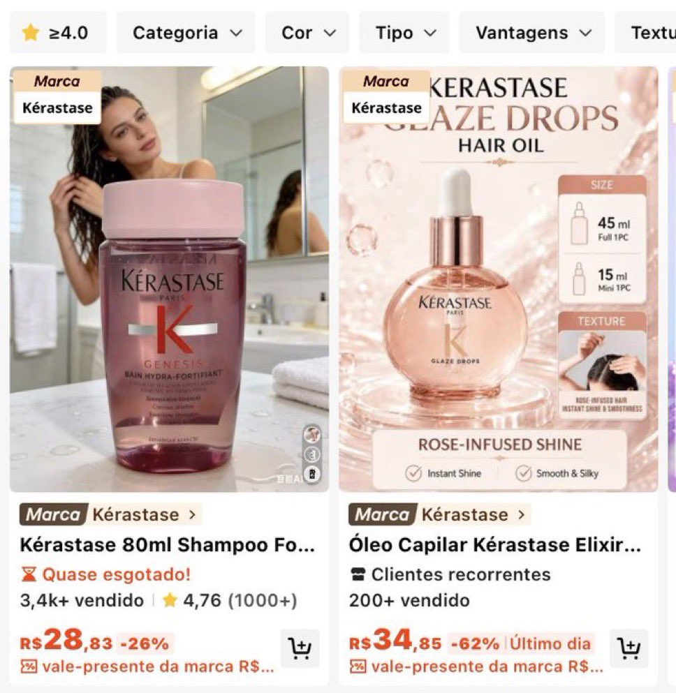 ImYelenaBelova's tweet photo. 🚨A Kérastase informou que não possui loja oficial na SHEIN, vocês que estão comprando shampoo, óleo, condicionador e máscara por 30-50 reais obviamente estão comprando coisa FALSA
Cuidado com influenciadores que só querem ganhar comissão enganando os outros https://t.co/Yi0ZDwAwr5