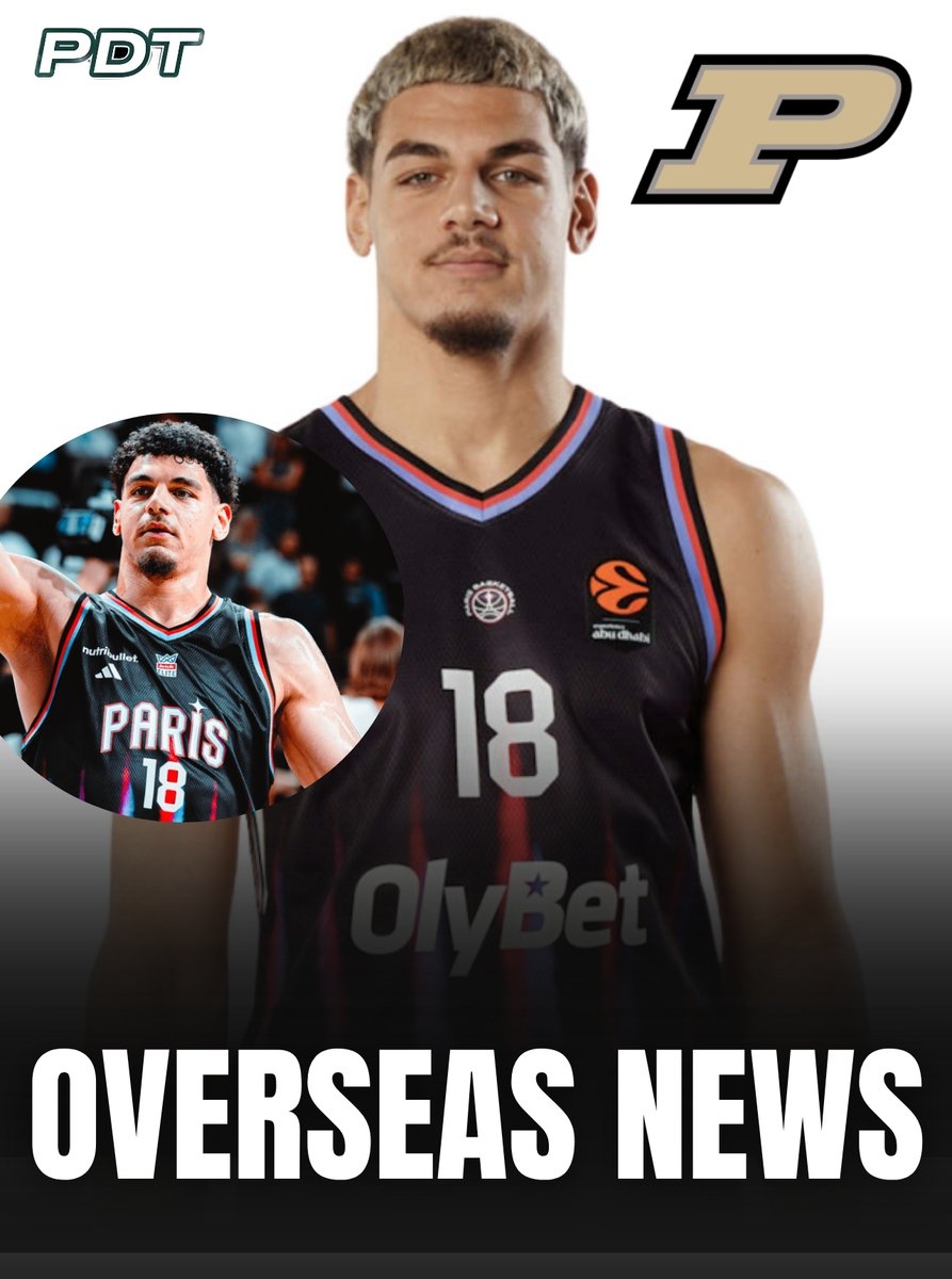 PDTScouting's tweet photo. French big man Enzo Shahrvin has officially made it to Purdue where he'll be playing for the Boilermakers in the 2026-2027 season

The 23-year big man from Évry-Courcouronnes, France has played 17 games in the EL for Paris these last two seasons, while his stat prolife may not jump off the page, Shahrvin's strength and athleticism has wielded him into being one was one of the best rebounders in France last season with a wild ORB% of 19.8% which would rank 2nd among all prior NCAA players

Elite tools, with elite physical traits+ a strong motor with very aware playmaking instincts makes him a day-one player for Purdue.