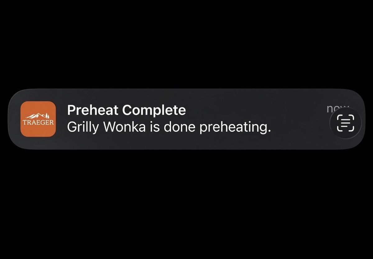 RadarRevolt's tweet photo. Got the notification‼️ 🔥
Grilly Wonka is done preheating and the Pork Belly “Meat Candy” is loaded on the smoker…
Let the magic (and the smell) begin! 🍖 Who else names their Traeger? Drop your grill name below 😂
#BBQ #Traeger #PorkBelly #MeatCandy #Pitmaster #ArizonaBBQ #GrillLife #SundayGrind