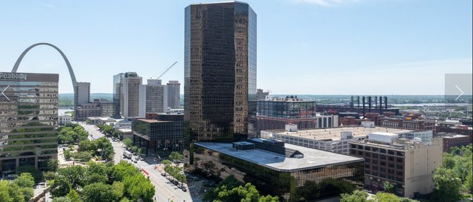 FCNightingale's tweet photo. Bank of America Plaza   800 Market Street St. Louis, Missouri

Sold for $9.5M - $12.50 per SF,  8% of price 23 years ago   
Sold for $47.85M in 2010
Sold for approximately $120M in 2003

Owner defaulted on a $50M CMBS loan.  
Lender took possession with a $6.3M credit bid -
GSMS 2015-GC30 Market Street LLC

St. Louis City Q2 office vacancy rate at 29.8% per Colliers

759,608 Square Feet   Built 1982   Occupancy 40.20%  

-rimarketplace / connectcre  / firstalert4

#commercialrealestate