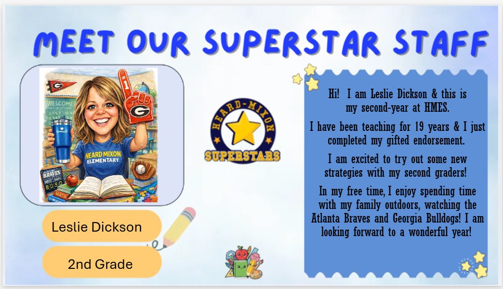HeardMixon's tweet photo. Meet a few more of our Superstar Staff! We are excited to see you soon!
#ncssbethebest #weareheardmixon #superstarsshine #OneNewton https://t.co/1gudI5E1Fl