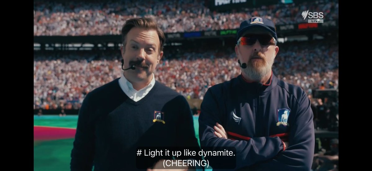 rainberrysmoke's tweet photo. Following a show from Madonna, the Muppets, and BTS, Ted Lasso and Coach Beard introduced Justin Bieber at the 2026 FIFA World Cup halfway time show…that’s a sentence. https://t.co/fvpWYEMzqC