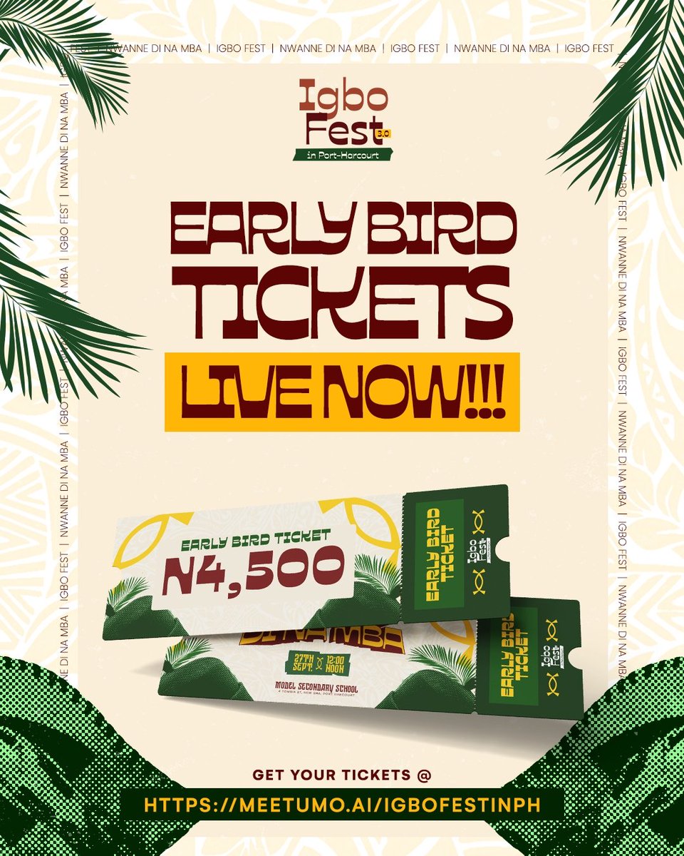 Famouspresh1's tweet photo. @VoiceOfTheEast If you are in port Harcourt get ready because September 27th is about to be a movie 🔥💃💃💃💃💃

Meanwhile, early bird ticket is outttt🔥🔥🔥🔥 https://t.co/Uc9wL8Ljeo