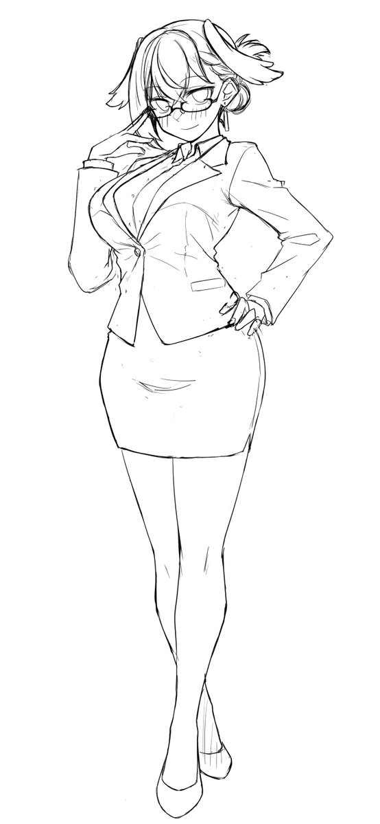 Vのイラストにしては自分的に超珍しくただただ自分の好みで描いてる