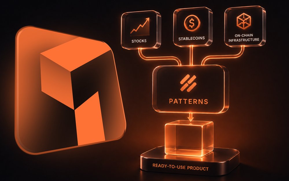 TwillFi's tweet photo. Every product starts with a set of building blocks.

In tokenized markets, those blocks are already available:
stocks, stablecoins, and on-chain infrastructure.

$Twill connects them through Patterns.
A Pattern defines how assets, risks, and rules come together.

The result is a ready-to-use product built from existing assets.