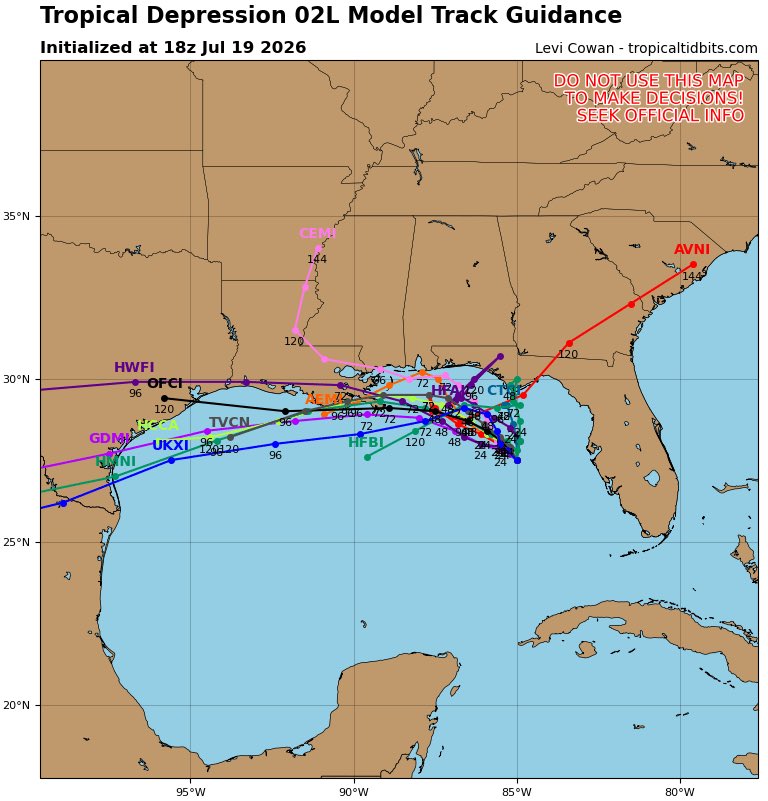 Clint_wx's tweet photo. TEXAS is very much in play for #Bertha https://t.co/DAPiujwnU0