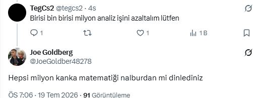tegcs2's tweet photo. @JoeGoldber48278 @swanaken @iddiaoki @ankara_kusu Bin'i okuyamayıp hepsi milyon demene laf söylemişiz zaten kimse milyar yazmadı git şunları baştan oku https://t.co/QxAin5w4kn