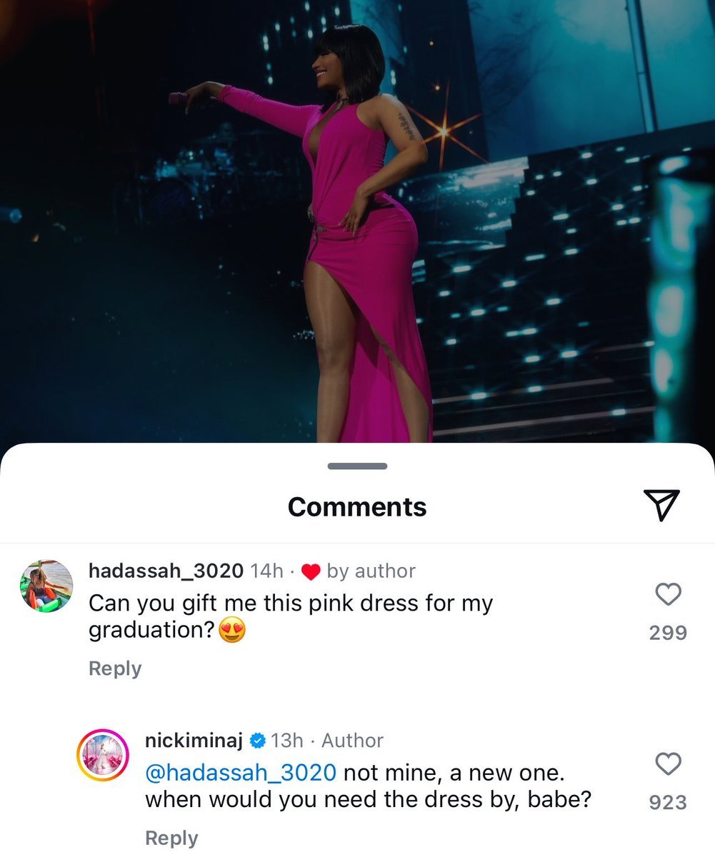 nickivolt's tweet photo. Nicki Minaj was so lovely for this https://t.co/UM9dJh4GW7
