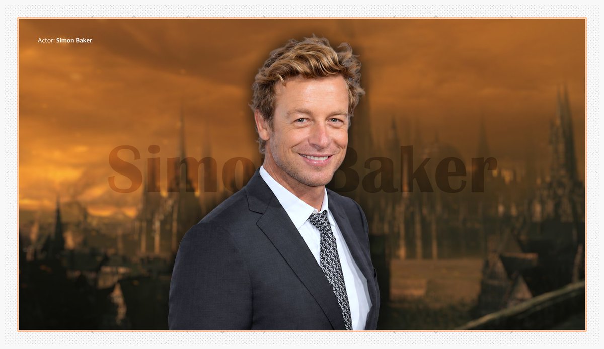 un_cosmeriano's tweet photo. Aunque fuera de la lista, por edad, no puedo dejar de nombrar a MI #Kelsier. La cara que le puse cuando leí #ElImperioFinal.

Simon Baker es el carisma personificado La presencia magnética, brillante y elocuente. Intuitivo, observador, desenvuelto y de sonrisa PERFECTA (✨). https://t.co/0LymoBuhhV