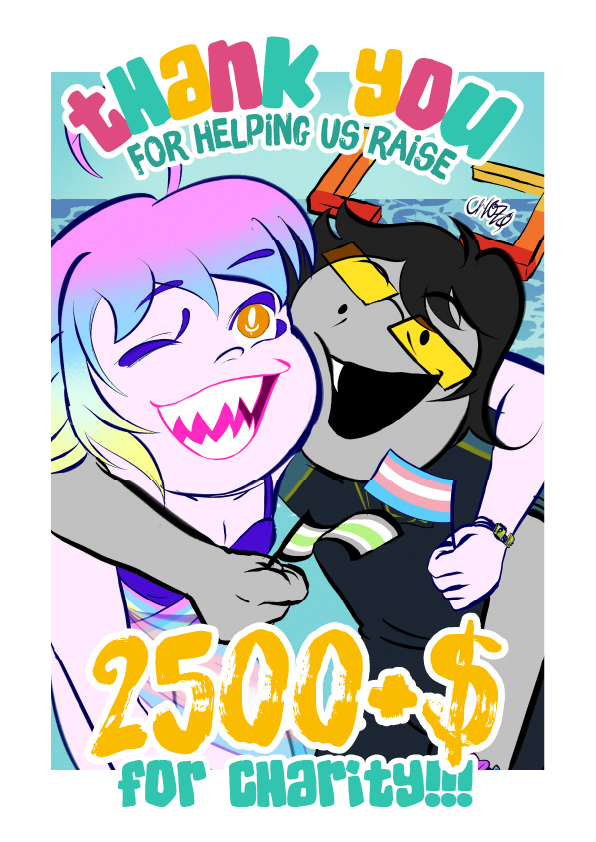 VoFTDubs's tweet photo. It's been a bit, but we want to thank everyone who showed up and donated to this year's Charitystuck! With your help we raised far beyond our goal of $2500! It means so much to us that so many of you helped make this year so amazing! Thank you all. We'll see you again in 2027! https://t.co/XuyQHtPC9j