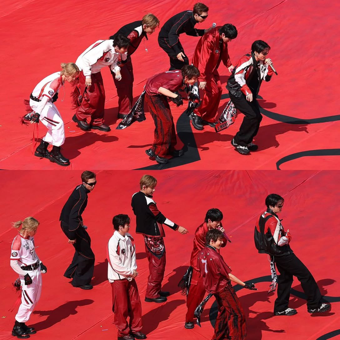 thVante_Jkv's tweet photo. สมฐานะ First-ever FIFA World Cup Final Halftime Showมากบังทันคือสุดของการเขียนประวัติศาสตร์คำว่าFirstจริงๆในเพลงยังเปลี่ยนเนื้อด้วยใช้คำ game of FOOTBALL!
ภูมิใจอ่ะเก่งมากเลย “ได้ยินแต่เสียงกรี๊ด”นะคะ🔥🏟️ แฟนบอลเขาซื้อค่ะ

BTS AT WORLD CUP 2026
#BTSxWorldCup2026
#BTSHALFTIMESHOW https://t.co/xlISsp6uVS