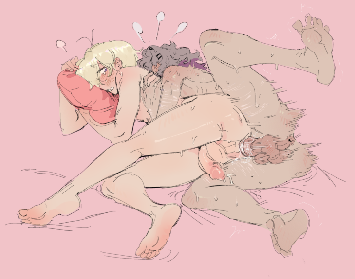 AfterDarkCynic's tweet photo. bro nobody takin' him away from u (blonde boy drawn by @Sweeter_Kiwiis ) https://t.co/T7JJEVNTmY