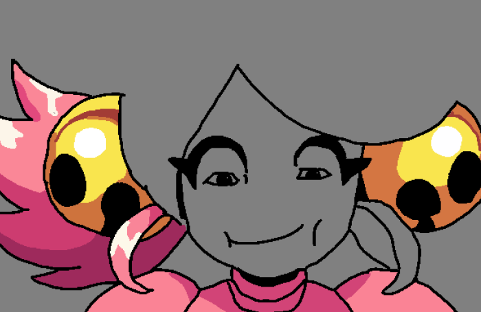 Pix3artz's tweet photo. NSFW kris and pink/mew mew

:Dude, y'know Kris touches EVERYONE'S boobs, right?"

(kinda messed up the face and the nipplies) https://t.co/Tt21cKD2IF