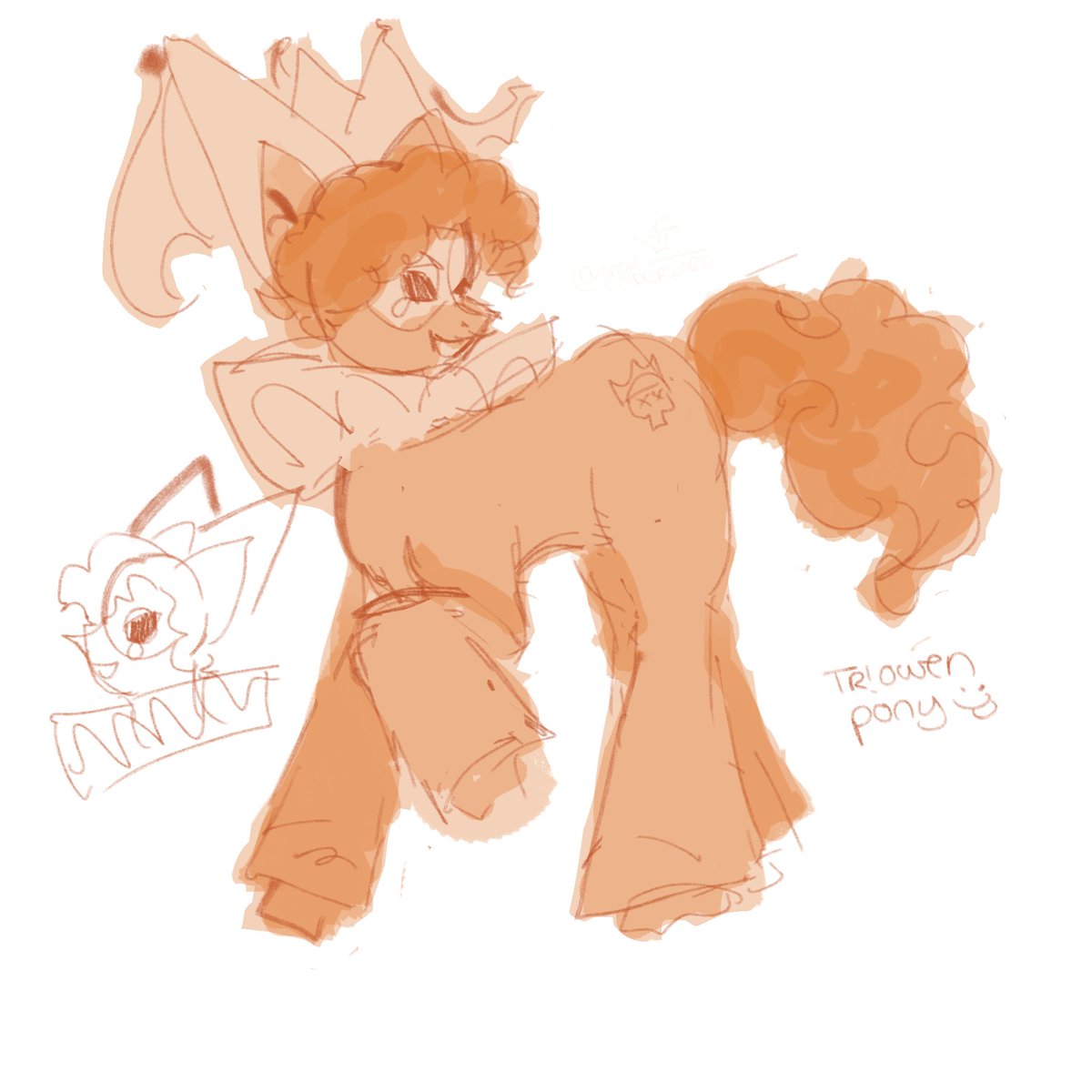 morunderscore's tweet photo. Tr!Owen but he’s a pony and probs doesn’t last long in the kingdom due to his cutie mark 💀💀
.
#TheRealm https://t.co/6tay24Mkvd