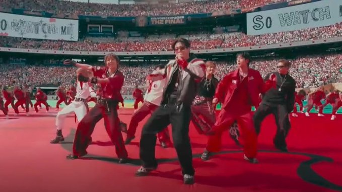 LetsBeGoodHuman's tweet photo. They will forever be the first group, first Asian act to perform at the FIFA World Cup Halftime Show

No-one can take that away from them.

BTS AT WORLD CUP 2026 
#BTSxWORLDCUP2026 
#BTSHALFTIMESHOW https://t.co/7bW0w4h3z4