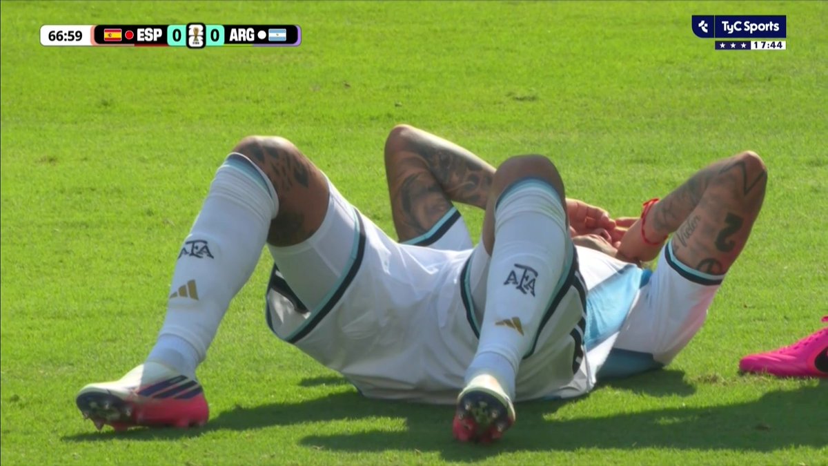 RaulZambrano7's tweet photo. La flor de Luis de la Fuente 🇪🇸

🇵🇹 Se lesionó Nuno Mendes 56'
🇧🇪 Se lesionó Courtois al 71'
🇫🇷 Se lesionó Saliba al 30'
🇦🇷 Se lesionaron Lisandro (44') y Cuti Romero (70') https://t.co/vXeDFL1mjE
