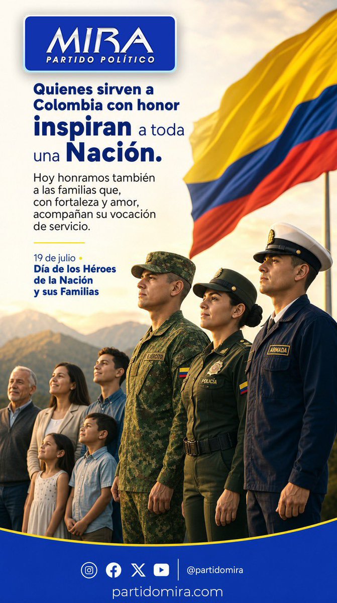 MARIAENINO's tweet photo. Día de los héroes y sus familias en #Colombia, #gratitud 
#MIRAConLosHéroes https://t.co/74chpUrJ4u