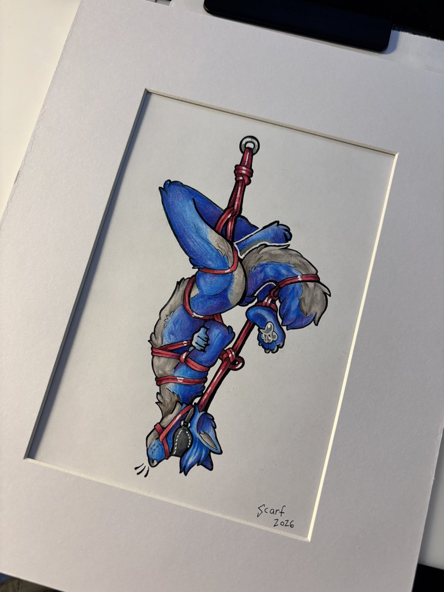 ScarfShepherd's tweet photo. Bliss ⛓️‍💥 

(6x4, color pencil) https://t.co/vTk4Ky76H1
