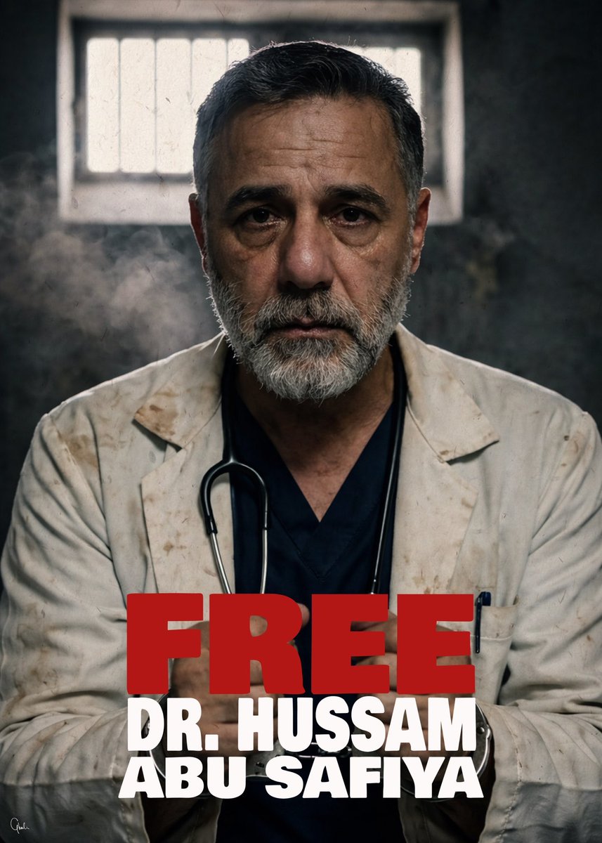 micotoplica's tweet photo. Doktor Hussam Abu SAFİYA 27_ARALIK_2024 tarihinden itibaren tutuklu esaret ve işkence altında..!
Doktor Hussam Abu SAFİYA 569 gündür tutuklu esaret ve işkence altında esir tutuluyor 
Unutmayalım 
Unutturmayalım
#FreeDrHussamAbuSafiya 
#WhereIsDrHussamAbuSafiya https://t.co/lhhmPiAPxt