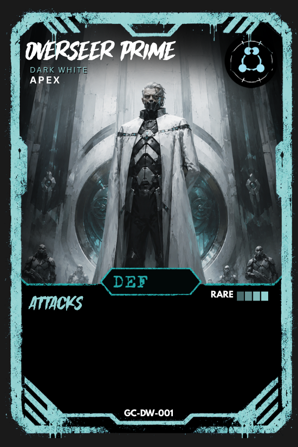 Asphyxia_TCG's tweet photo. In the distant future, the Government controlled everything....including oxygen. After charging humanity for the right to breathe, 98% of the world died.

The survivors formed O₂ RISING, a resistance that fought back and destroyed the regime. But once the Government fell, the rebellion fractured into 3 factions over one question: What should humanity's future become next?

Neon Underground: chose freedom at any cost.
Dark White: chose order and control.
Synth Ascendancy: chose evolution beyond humanity.
Their disagreement became a war for the last breathable future on Earth. One faction finally won.

Then...the Government’s final failsafe activated:
CHRONOS PROTOCOL.

Time reset to just before the war, resurrecting the dead and forcing every faction to fight again. Memories wiped. Sent to another dimension. 

Every victory triggers another reset.
Every loop fractures reality further.
New dimensions will emerge.
The battle won't end the same way every time.

Oxygen is life. Victory is the trigger. Time is the cage.

Which Faction will YOU join? Welcome to ASPHYXIA TCG.