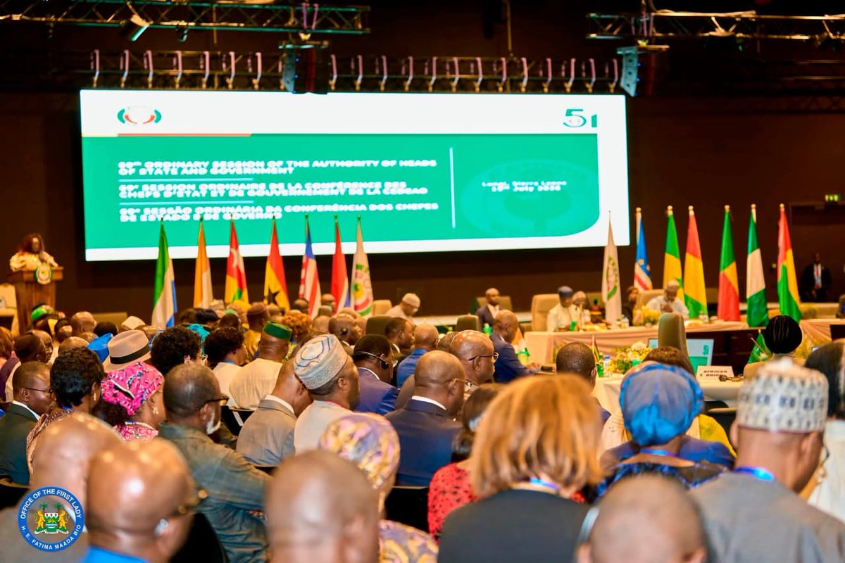 ecowas_cedeao's tweet photo. KEY DECISIONS OF THE 69TH ECOWAS SUMMIT OF HEADS OF STATE AND GOVERNMENT, HELD ON 19 JULY 2026 IN FREETOWN, SIERRA LEONE

H.E. BASSIROU DIOMAYE FAYE, PRESIDENT OF THE REPUBLIC OF SENEGAL, HAS ASSUMED THE CHAIRMANSHIP OF THE ECOWAS AUTHORITY OF HEADS OF STATE AND GOVERNMENT.

GENERAL BIRAME DIOP, FORMER MINISTER OF DEFENCE OF SENEGAL, FORMER CHIEF OF THE GENERAL STAFF OF THE SENEGALESE ARMED FORCES, AND FORMER ADVISER TO THE UNITED NATIONS SECRETARY-GENERAL, HAS BEEN APPOINTED PRESIDENT OF THE ECOWAS COMMISSION. HE WILL ASSUME OFFICE ON 1 SEPTEMBER 2026 AT THE ECOWAS COMMISSION HEADQUARTERS IN ABUJA, NIGERIA.