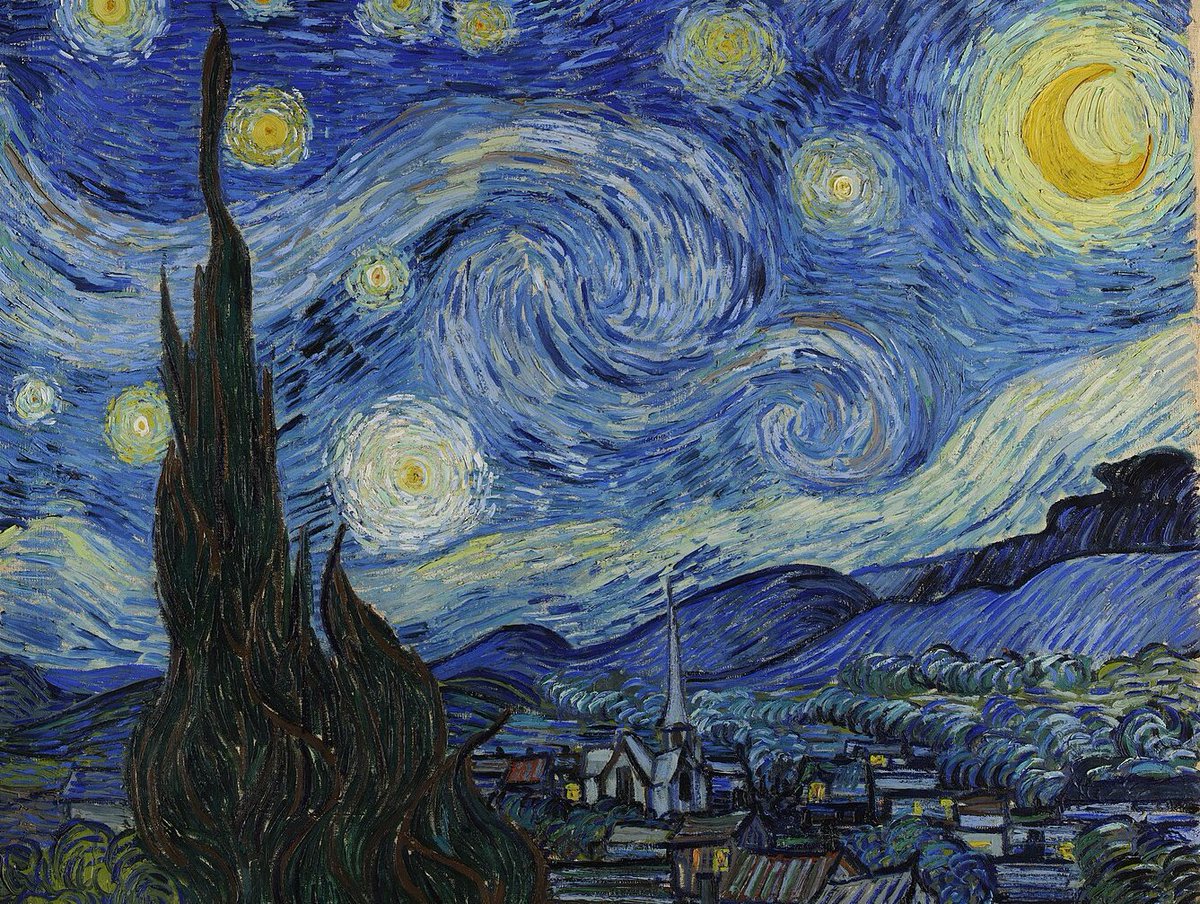 impression_ists's tweet photo. Starry Night by Van Gogh https://t.co/tscJgkb90T